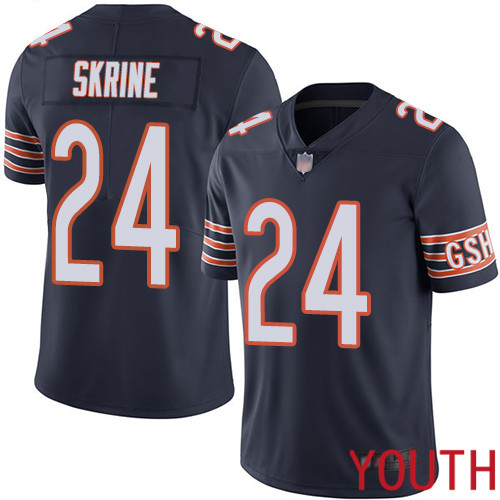 Chicago Bears Limited Navy Blue Youth Buster Skrine Home Jersey NFL Football #24 Vapor Untouchable->youth nfl jersey->Youth Jersey